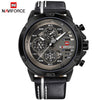 NAVIFORCE Luxury Sport Leather Quartz Men's Watch