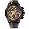 NAVIFORCE Luxury Sport Leather Quartz Men's Watch