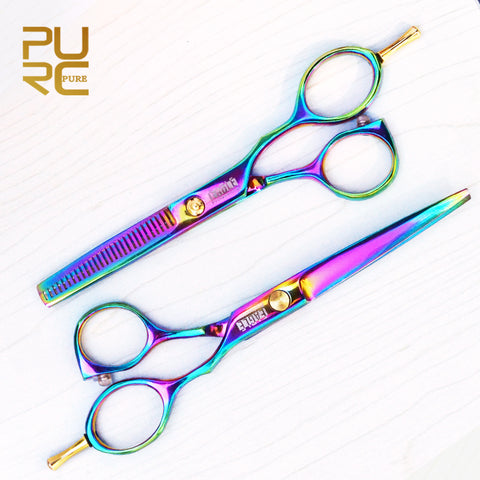 Hair scissors professional hith quality 6.0inch hair cutting 5.5inch hair thinning scissors right hand hair set 11.11 - 555 Famous